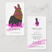  ネイリスト |ネイルアーティスト |爪、 ネイルサロンスタジオ 名刺 (正面/裏面)