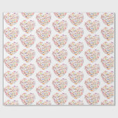 ネイリスト ネイルテクニシャン ツール ハート ラッピングペーパー (フラット)