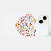 ネイリスト ネイルテクニシャン ツール ハート Case-Mate iPhoneケース (裏面 (横))