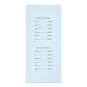 ネイリスト・フットケアリストのネイルサロンサービス ラックカード (裏面)