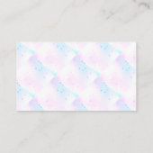  ネイリスト |ホログラフィックモザイクジオメトリ 名刺 (裏面)