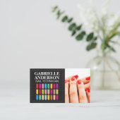 ネイリスト | マニキュア爪、 ネイル 名刺 (スタンド正面)