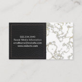 ネイリスト | マニキュア爪、 ネイル 名刺 (裏面)