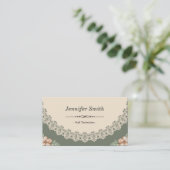 ネイリスト-ヴィンテージシックフローラ 名刺 (スタンド正面)