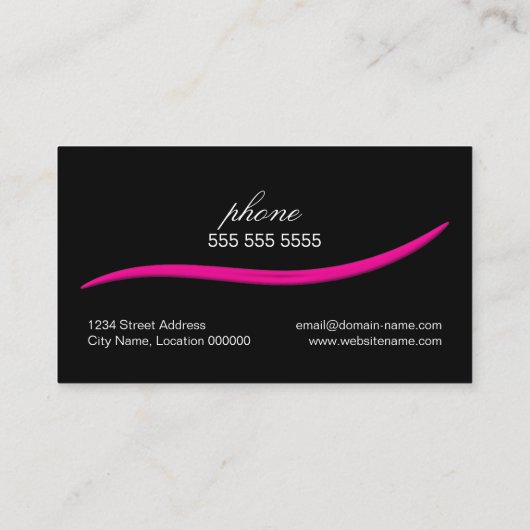 ネイリスト 名刺 (裏面)