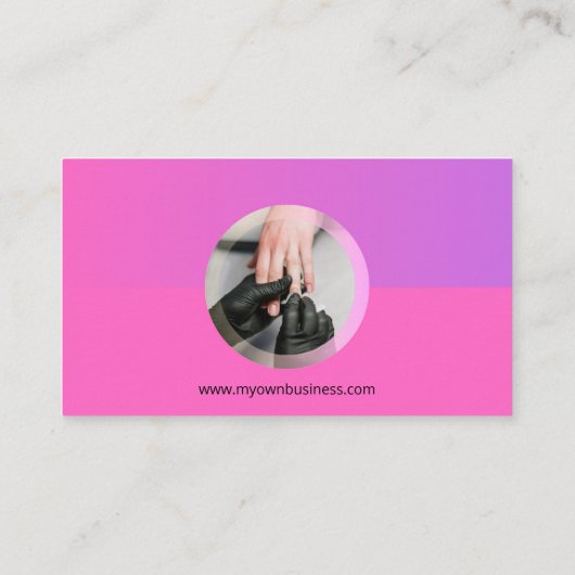 ネイリスト 名刺 (裏面)