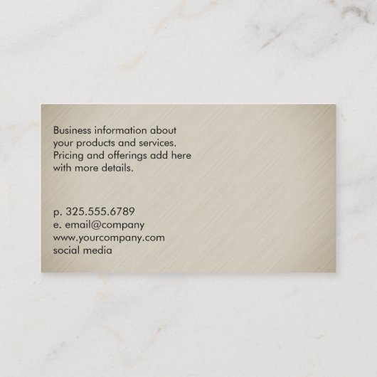 ネイリスト 名刺 (裏面)