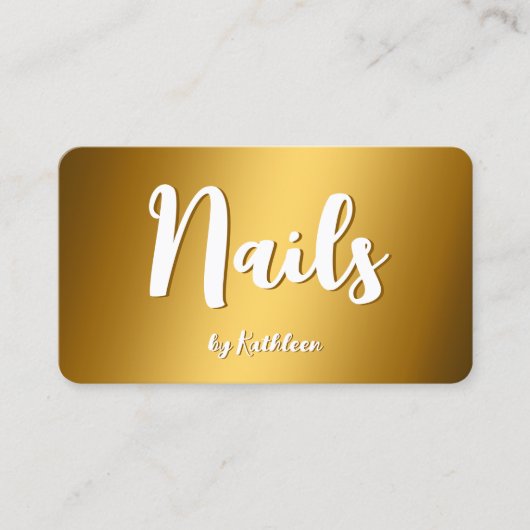 ネイリスト 名刺 (正面)