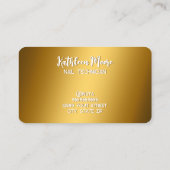 ネイリスト 名刺 (裏面)