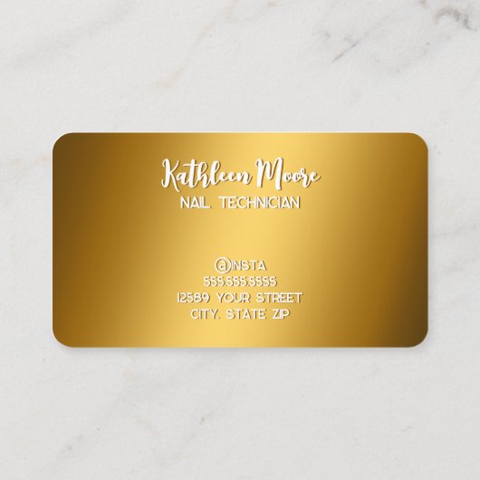 ネイリスト 名刺 (裏面)