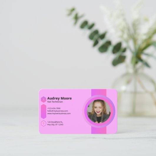 ネイリスト 名刺 (スタンド正面)