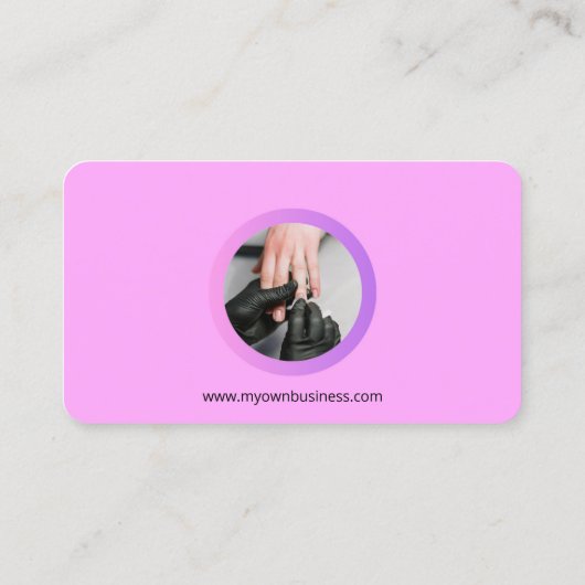 ネイリスト 名刺 (裏面)