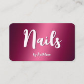 ネイリスト 名刺 (正面)