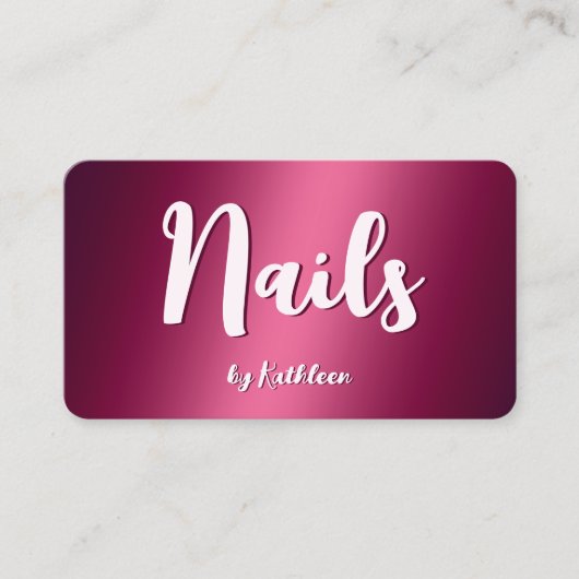 ネイリスト 名刺 (正面)
