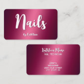 ネイリスト 名刺 (正面/裏面)