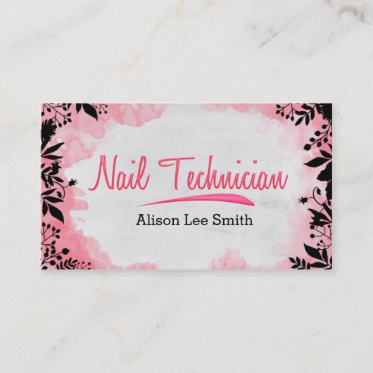 ネイリスト 名刺 (正面)