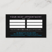 ネイリスト-文字ロゴアートとアポイントメント 名刺 (裏面)