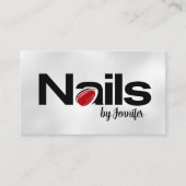 ネイリスト-文字ロゴアートとアポイントメント 名刺 (正面)