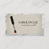  ネイリスト | 爪、 ネイルポーランドブラシ 名刺 (正面)