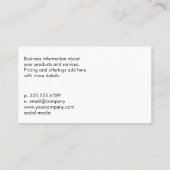  ネイリスト | Manicated Hands 名刺 (裏面)