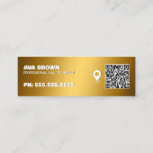 ネイリストGoogleマップQR スキニー名刺 (裏面)