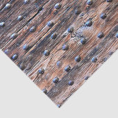 ネイルが付いている素朴で古い風化させた木 薄葉紙 (詳細)