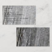 ネイルが付いている風化させた納屋木 名刺 (正面/裏面)