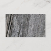 ネイルが付いている風化させた納屋木 名刺 (裏面)