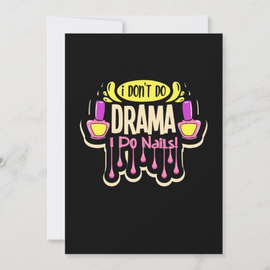 ネイルします 招待状 (正面)