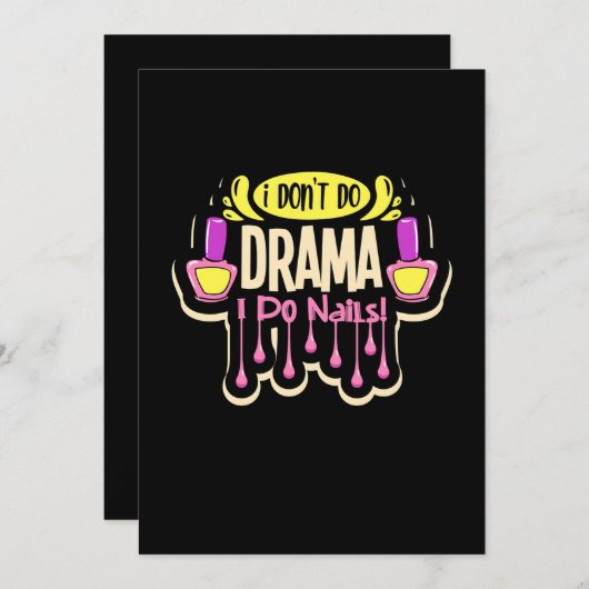 ネイルします 招待状 (正面/裏面)