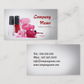 ネイルのスタイリスト/マニキュアの専門家のポーランド人手 名刺 (正面/裏面)