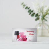 ネイルのスタイリスト/マニキュアの専門家のポーランド人手 名刺 (スタンド正面)