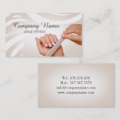 ネイルのスタイリスト/マニキュアの専門家の美しい手 名刺 (正面/裏面)