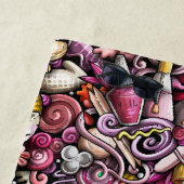 ネイルのスタジオパターン ビーチタオル (インサイチュ)