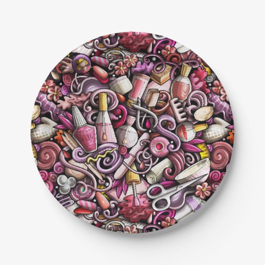 ネイルのスタジオパターン ペーパープレート (正面)