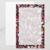 ネイルのスタジオパターン 便箋 (正面/裏面)