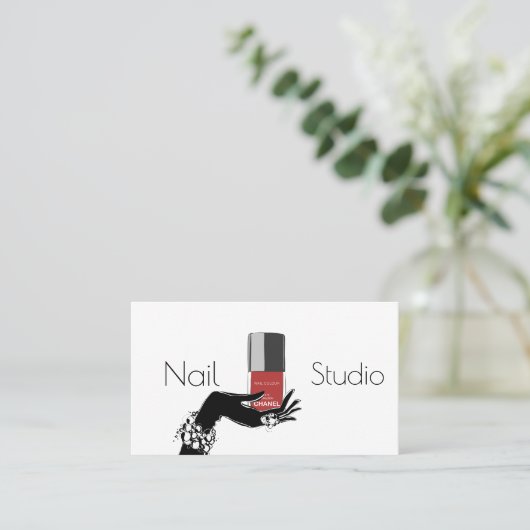 ネイルのスタジオ 名刺 (スタンド正面)