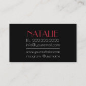 ネイルのスタジオ 名刺 (裏面)