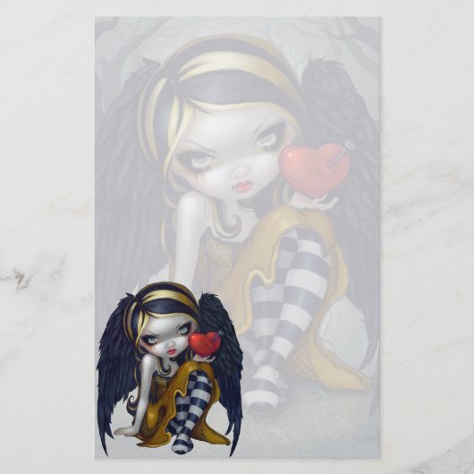 "ネイルのハート"の文房具 便箋 (正面)