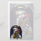 "ネイルのハート"の文房具 便箋 (正面/裏面)