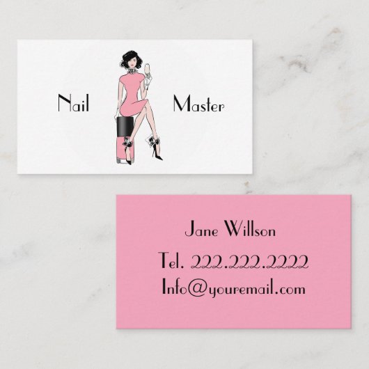 ネイルのマスター 名刺 (正面/裏面)