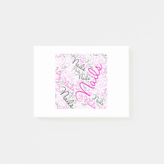 ネイルの単語の芸術 ポストイット (正面)