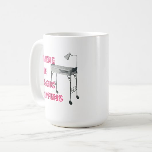 ネイルの技術のネイルアーチストの魔法のマグ コーヒーマグカップ (正面左)