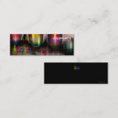 ネイルの技術のネイルアーティストのネイルサロンの名刺 スキニー名刺 (正面/裏面)