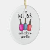 ネイルの技術は色を加えます セラミックオーナメント (右)