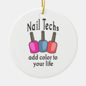 ネイルの技術は色を加えます セラミックオーナメント (正面)