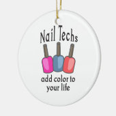 ネイルの技術は色を加えます セラミックオーナメント (左)