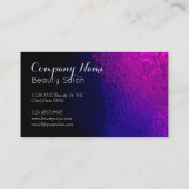 ネイルの技術者の粋な美容院の名刺 名刺 (裏面)