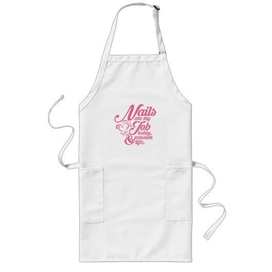ネイルは私の生命です ロングエプロン (正面)