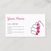ネイルアーチストの価格の名刺 名刺 (正面)